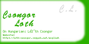 csongor loth business card